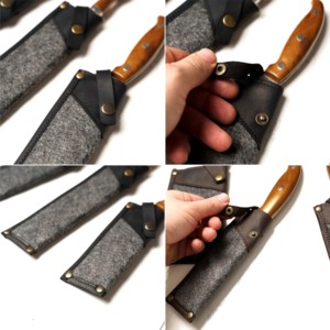 Produit OEM d'usine de haute qualité 2022, fourreau en cuir à haute teneur pour couteaux de cuisine - Product Image 6