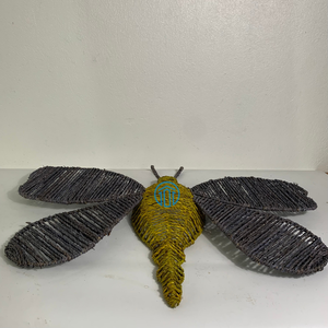 Art mural en jonc de mer papillon Tenture murale Décor Chambre d'enfant jonc de mer Décoration pour enfants Style Boho Kid Nursery - Product Image 3