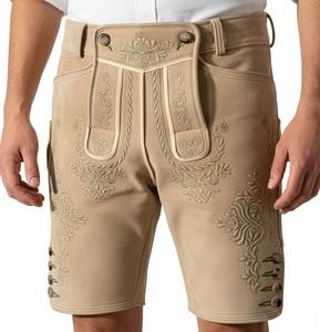 Nouveaux shorts Lederhosen en daim de chèvre respirant de style bavarois antique pour hommes, toutes tailles, Oktoberfest - Product Image 6