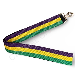 <b>Red</b> white Customized White Gold Seed Bead Bag Straps Fashion Accessories with Custom Shape and Design Beaded <b>Purse</b> Strap - Product Image 4