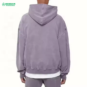 Sudadera con capucha cálida con cremallera para hombre Sudadera con cremallera informal con estilo para ropa de calle French Terry 450 GSM Sudadera con cremallera de gran tamaño para hombre - Product Image 4