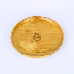 Plateau en bois rond moderne minimaliste élégant sans danger pour servir dans la décoration intérieure cuisine salon rangement de table - Product Image 2