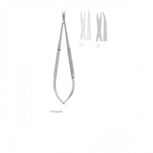 Micro-ciseaux à poignée plate de fabricant professionnel à prix abordable pour les procédures de chirurgie dentaire - Product Image 1