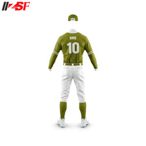 Maillot de baseball personnalisé de haute qualité, sublimé, pour adultes, avec boutons, séchage rapide, antibactérien, respirant, protection UV - Product Image 5
