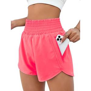 Pantalones cortos de verano para mujer, pantalones informales de cintura alta para adolescentes, pantalones de chándal transpirables que combinan con todo, pantalones cortos de playa para correr, ropa - Product Image 3
