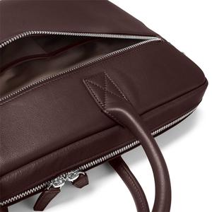 Micro mallette d'affaires en cuir avec logo personnalisé en usine sac à bandoulière vintage pour ordinateur portable en matériau véritable pour hommes - Product Image 5