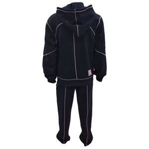 Custom Zipper <b>Tracksuit</b> With Stitching Hoodie And Sweatpants Set Sport Hoodie Jacket Sets Embroidery Contrast <b>Stitch</b> Joggers Set - Product Image 2
