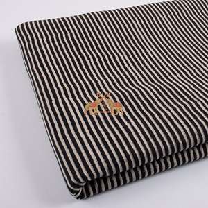 New Arrival Lightweight Cotton Striped Printed Fabric Custom Print for Boys' Summer Shirts Soft and Comfortable - Product Image 1