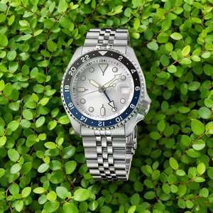 Seikos Nh34 40mm Stainless Steel Automatic <b>Mechanical</b> GMT Luminous High Quality Chronograph Diver <b>Watch</b> 20mm Band Luxury Men's - Product Image 2