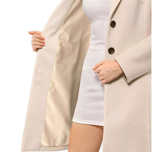 Gabardina Larga de Mujer Promate International 2026, Superventas, Doble Botonadura, Mangas Largas, Impresión de Logotipo Personalizado, Seda Fina de Alta Calidad - Product Image 6