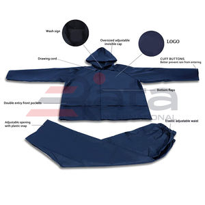 Trajes de lluvia de diseño superior para hombre y mujer, abrigos protectores impermeables ultraligeros, ropa de trabajo, 2023 - Product Image 2