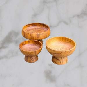 Best Price Eco-Friendly Wooden <b>Disposable</b> <b>Bowls</b> From Indonesia Small to Large Designs - Product Image 1