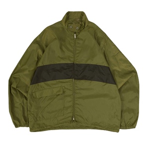 Veste en nylon bicolore vert et noir, coupe-vent de club sportif, veste de ski, respirante, à capuche, anorak de qualité, respirante et rapide - Product Image 1