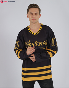 Jersey de hockey y hockey sobre hielo reversible personalizado de secado rápido sublimado - Product Image 1