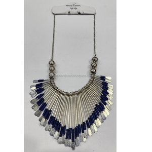 Collar de cuentas de resina artesanal de lujo personalizado, de la mejor calidad, pulido, hermoso, con diseño angular, para mujer - Product Image 6