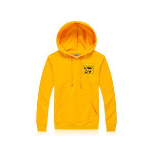 Venta al por mayor de logotipo personalizado de los hombres de más alta calidad de poliéster de algodón de manga larga de gran tamaño impermeable transpirable Sudadera con capucha de invierno sólido - Product Image 2