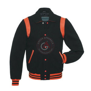 Genuine <b>leather</b> <b>Long</b> Sleeves Lettermen Varsity <b>Jackets</b> Best price varsity <b>Jackets</b> with Chenille patches Embroidered <b>Jacket</b> - Product Image 3