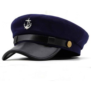 Casquette de capitaine de yacht unisexe Maticr, casquettes de chauffeur, casquette de newsboy, casquette de chauffeur, casquette de conducteur de train, casquette de gardien de portail, casquette de chauffeur - Product Image 5