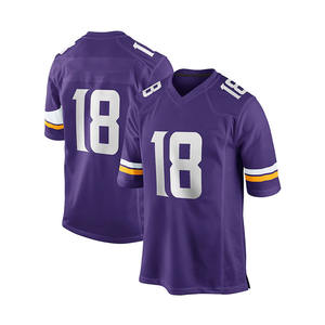 Camiseta de Fútbol Americano Personalizada de Alta Calidad, 280G, Poliéster 25/26, con Nombre Bordado, Venta al Por Mayor, Ropa de Fútbol Americano 2026 - Product Image 4