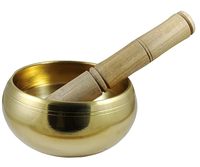 Cuenco tibetano antiguo de bronce con color azul, grabado o martillado, para la salud y un sonido mágico.