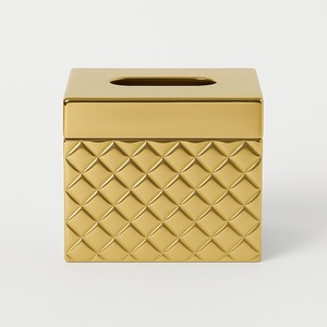 La mejor caja de pañuelos de acero cepillado de lujo, forma cuadrada, patrón geométrico moderno, baño, oficina, hogar, organizador, mesa elegante - Product Image 4