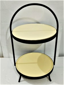 Hot Selling New Arrival VISHAL HANDICRAFT Classic Metal <b>Marble</b> <b>Cake</b> <b>Stand</b> Unique Handmade Decorative Party Tabletop Display - Product Image 3