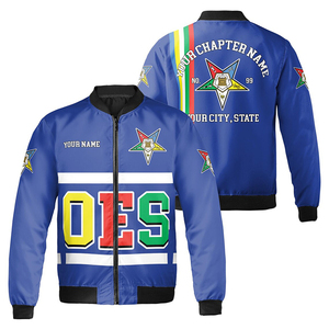 Personalizado Multi Color Orden DE LA Estrella del Este OES AF & AM Bomber Jacket 2025 de alta calidad por encargo Chaquetas - Product Image 6