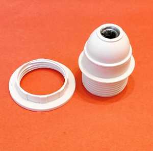 Douille de lampe en plastique E27 à demi-filetage - Product Image 1