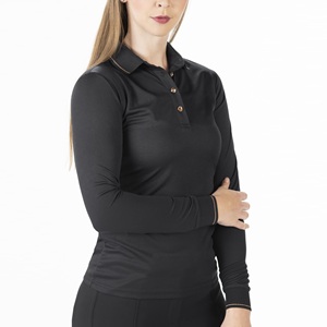 Tendance femmes chemise d'équitation vêtements de sport vêtements équestres personnalisables en gros équitation spectacle chemises couche de base haut - Product Image 1