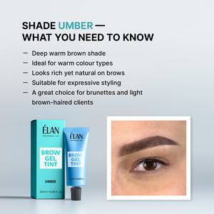 ELAN Professional Line Vegan BROW GEL TINT Umber Long-lasting 20 ml - Product Image 3