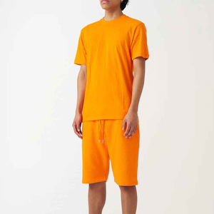 Vente en gros de shorts d'été neufs pour hommes, ensembles de shorts décontractés à manches courtes, ensemble de survêtement uni, ensemble 2 pièces en coton respirant pour hommes - Product Image 6