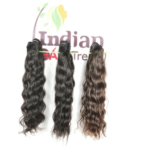 Pas cher 100% Couleur Naturelle Noir Bundle Kinky Silky wave Deep Wave Remy Extensions de Cheveux Humains Indiens pour Femmes - Product Image 1