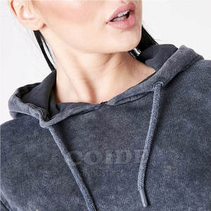 Custom Logo Streetwear <b>Women</b> Crop Top Hoodies <b>Pullover</b> <b>Women</b> Crop Hoodie Ladies Casual Wear 2025 - Product Image 3