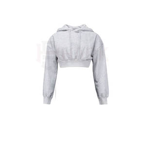 ชุดวอร์มเสื้อครอปสำหรับผู้หญิงเสื้อครอปทำจากผ้าฝ้ายกันลม - Product Image 4