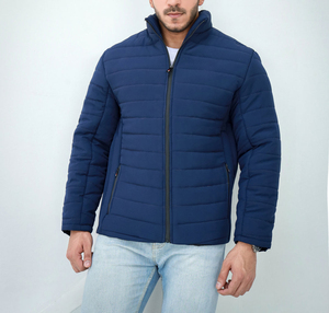 Fabricant OEM Manteaux d'hiver en duvet brodés sur mesure Veste matelassée en duvet matelassé de haute qualité pour hommes - Product Image 2