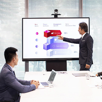 Écran LED tout-en-un Cob, écran LED mobile, pliable, levage automatique, écran LED de conférence, intérieur, pour réunion