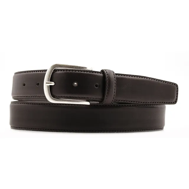 Italian 3,5 cm Cuoio naturale Men casual black genuine leather belt