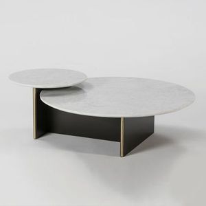 Nouvelle arrivée Table basse au design simple Table de salon pour le thé avec logo en métal de l'Ouest Article de style de bâtiment Fabricant grossiste - Product Image 5