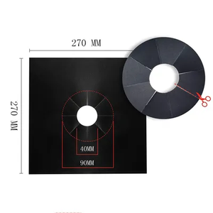 Vente en gros 27X27cm antiadhésif épais PTFE réutilisable <span class=keywords><strong>lavable</strong></span> cuisinière protecteur cuisinière à gaz brûleur couverture - Product Image 1