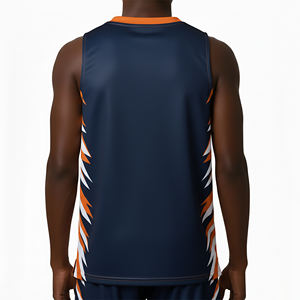 Nouvel arrivage : Maillot de basketball personnalisé pour l'entraînement sportif, imprimé par sublimation, respirant, sans manches, léger, pour équipe - Product Image 6