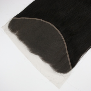 13 Por 4 extensiones de cabello frontal de encaje suizo transparente parte libre cabello virgen para mujeres de lujo - Product Image 1