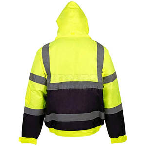 Veste de sécurité haute visibilité pour homme, dernière conception, respirante, en nylon/polyester, imperméable, séchage rapide, vêtements de travail pour la vente en gros - Product Image 2