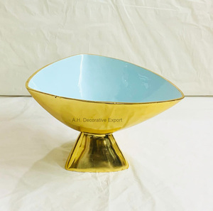 Hot Sale New Design Gold Plated Aluminum Serving Bowl Tabletop Salad & <b>Chocolate</b> Bowls for <b>Weddings</b> & Catering Hot for Hotels - Product Image 4