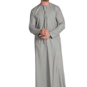 Nouveauté Robe musulmane Vêtements décontractés unis personnalisés en gros Vêtements islamiques tendance pour hommes Thobes Taille adulte - Product Image 4