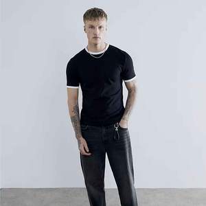 Venta al por mayor nuevas camisetas de verano para hombre de peso pesado cuello redondo 100% algodón 320GSM transpirable con mangas de bloqueo - Product Image 3