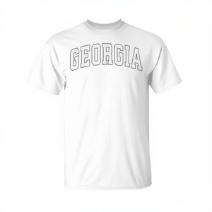 T-Shirt Stile Sportivo Vintage Anni '80 e '90 Georgia per Uso Promozionale - Product Image 2