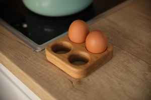 Maison Restaurant Boulangerie Utilise Cuisine Accessoires Deux Niveaux En Bois Porte Oeuf Couleur Naturelle Design Antique à Bon Prix - Product Image 3