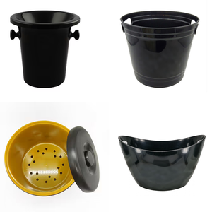 Cubeta de Hielo de Plástico de 3.5L, 5L y 8L en Rojo, Blanco, Negro y Azul para Uso Promocional en la Industria de Bebidas - Product Image 2