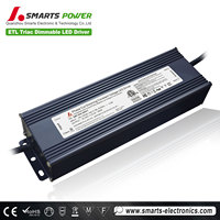 Pilote de gradation led 200w triac pwm 12V 24V, certifié CE ETL avec boîte de jonction