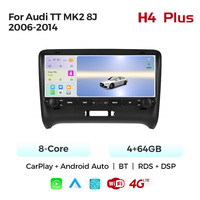 MEKEDE 10.26 inci Car-play Radio Mobil Pemutar Musik Multimedia GPS FM 4core 8core WiFi BT untuk Audi TT MK2 8J 2006-2014